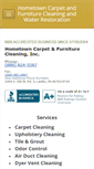 Mobile Screenshot of hometowncarpetpro.com